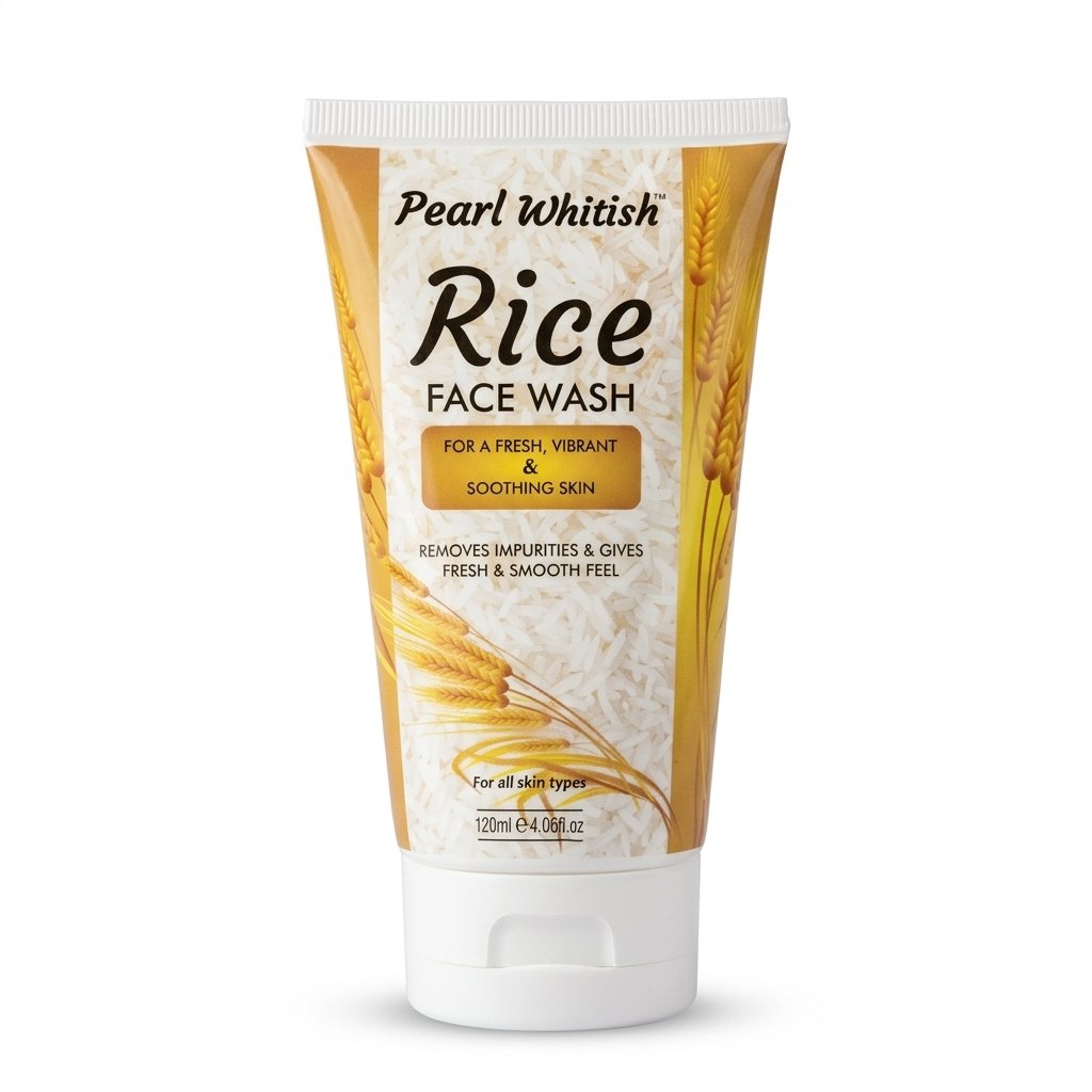 Pearl Whitish Rice Face Wash for All Skin Types
