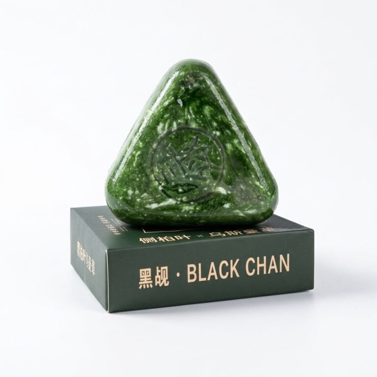 Black Chan Platycladus Orientalis Triangular Herbal Bar Soap