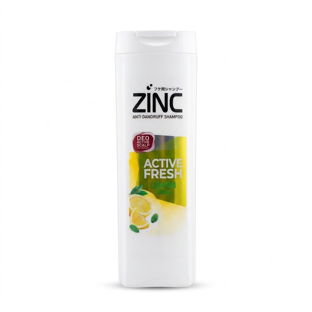 Zinc Active Fresh Lemon Mint Anti Dandruff Shampoo