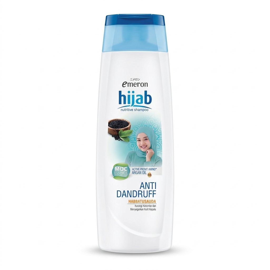 Emeron Hijab Anti Dandruff Habbatusauda Nutritive Shampoo