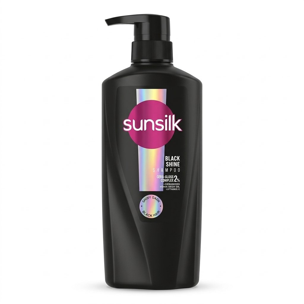 Sunsilk Black Shine Cera-Gloss Complex Shampoo Pump Bottle