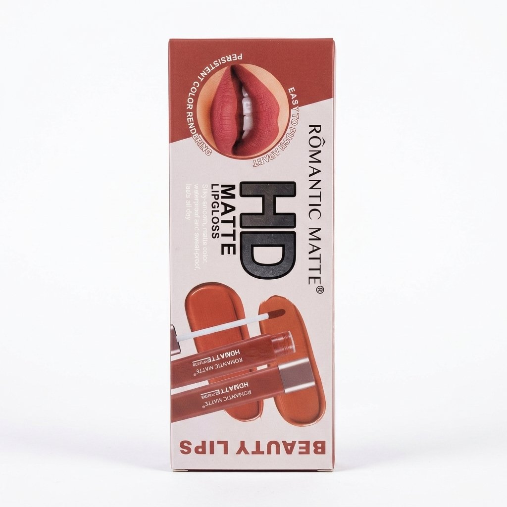 RÔMANTIC MATTE HD Matte Lipgloss Long Lasting Liquid Lipstick