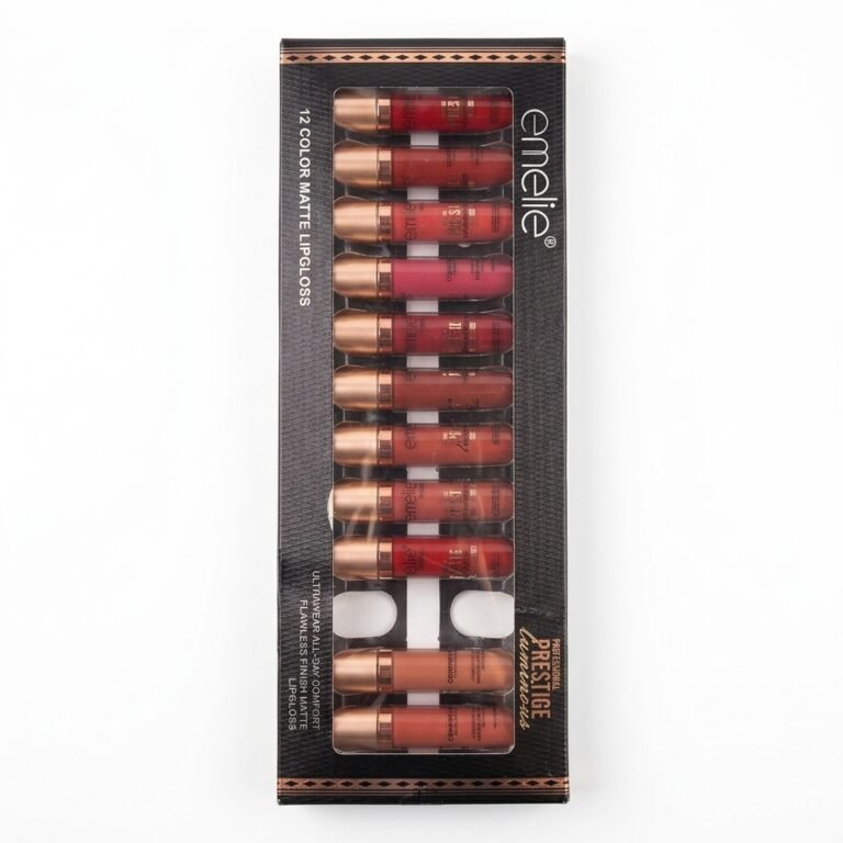 Emelie Prestige Luminous 12 Color Matte Lipgloss Set