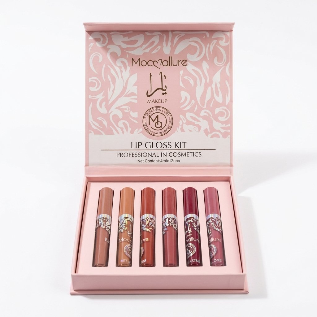 Mocallure Professional Lip Gloss Kit 6-Piece Set