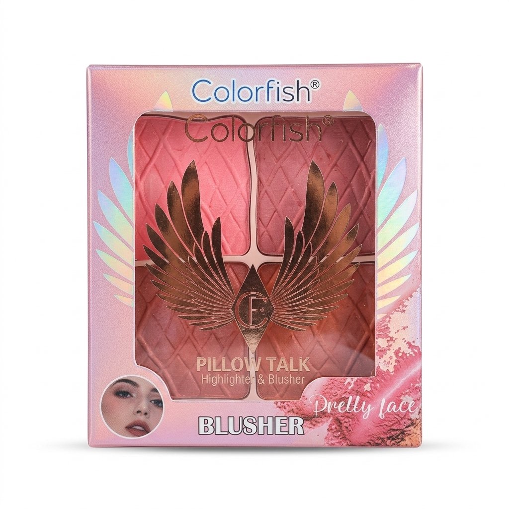 Colorfish Pillow Talk Highlighter & Blusher 4-Pan Palette
