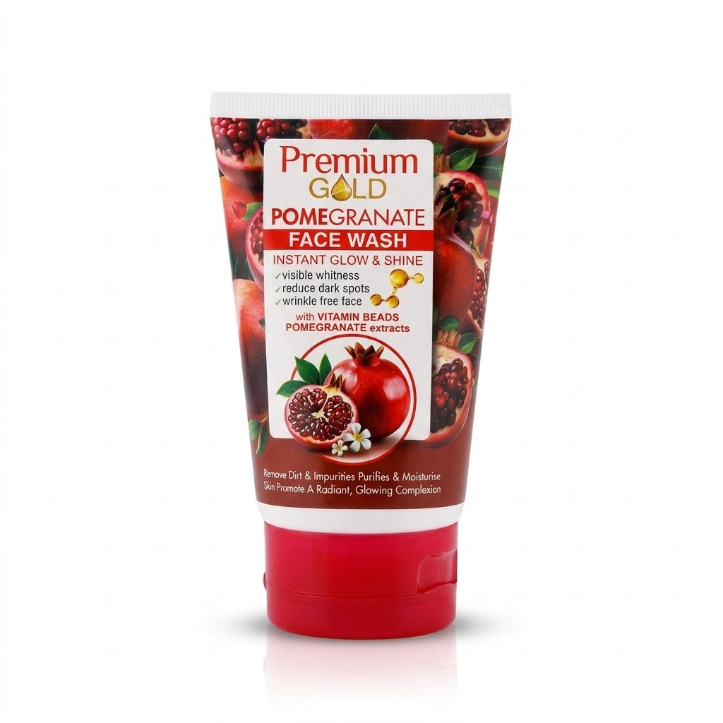 Premium Gold Pomegranate Instant Glow & Shine Face Wash