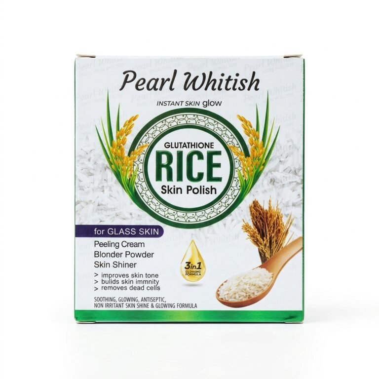 Pearl Whitish Glutathione Rice Skin Polish Kit for Glass Skin