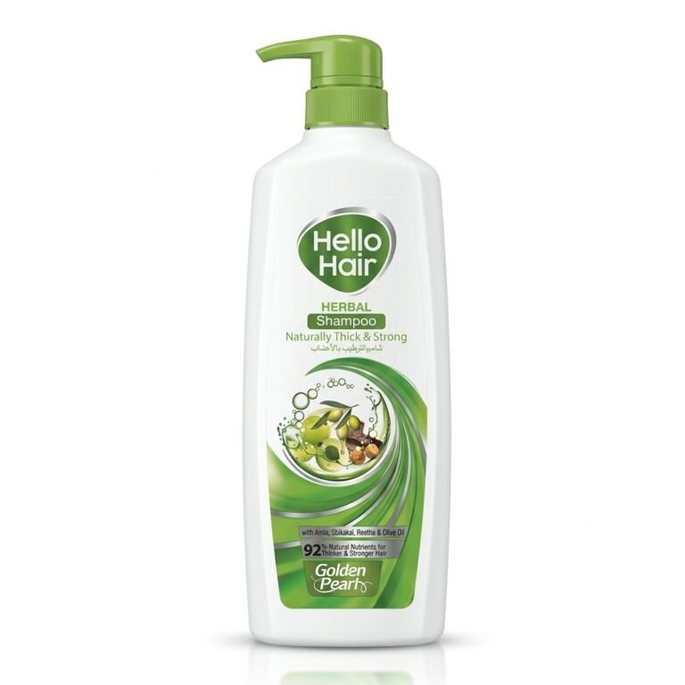 Hello Hair Naturally Thick & Strong Herbal Shampoo Pump Bottle