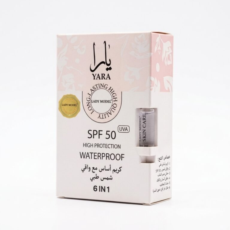 Yara Lady Model 6-in-1 SPF 50 Waterproof Sunblock Foundation Box