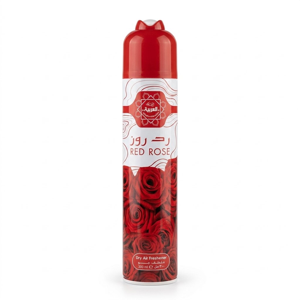 Red Rose Dry Air Freshener Spray 300 ml Can