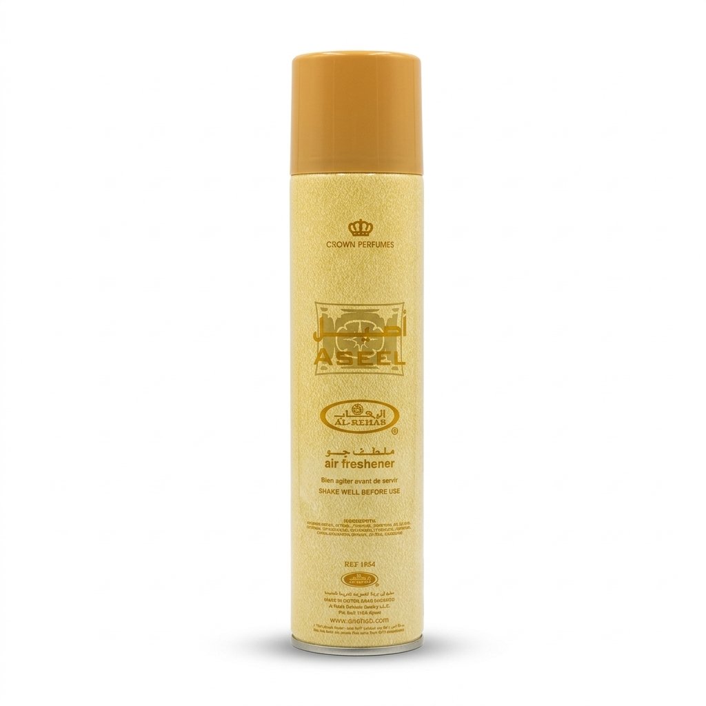 Al-Rehab Crown Perfumes Aseel Air Freshener Spray Can