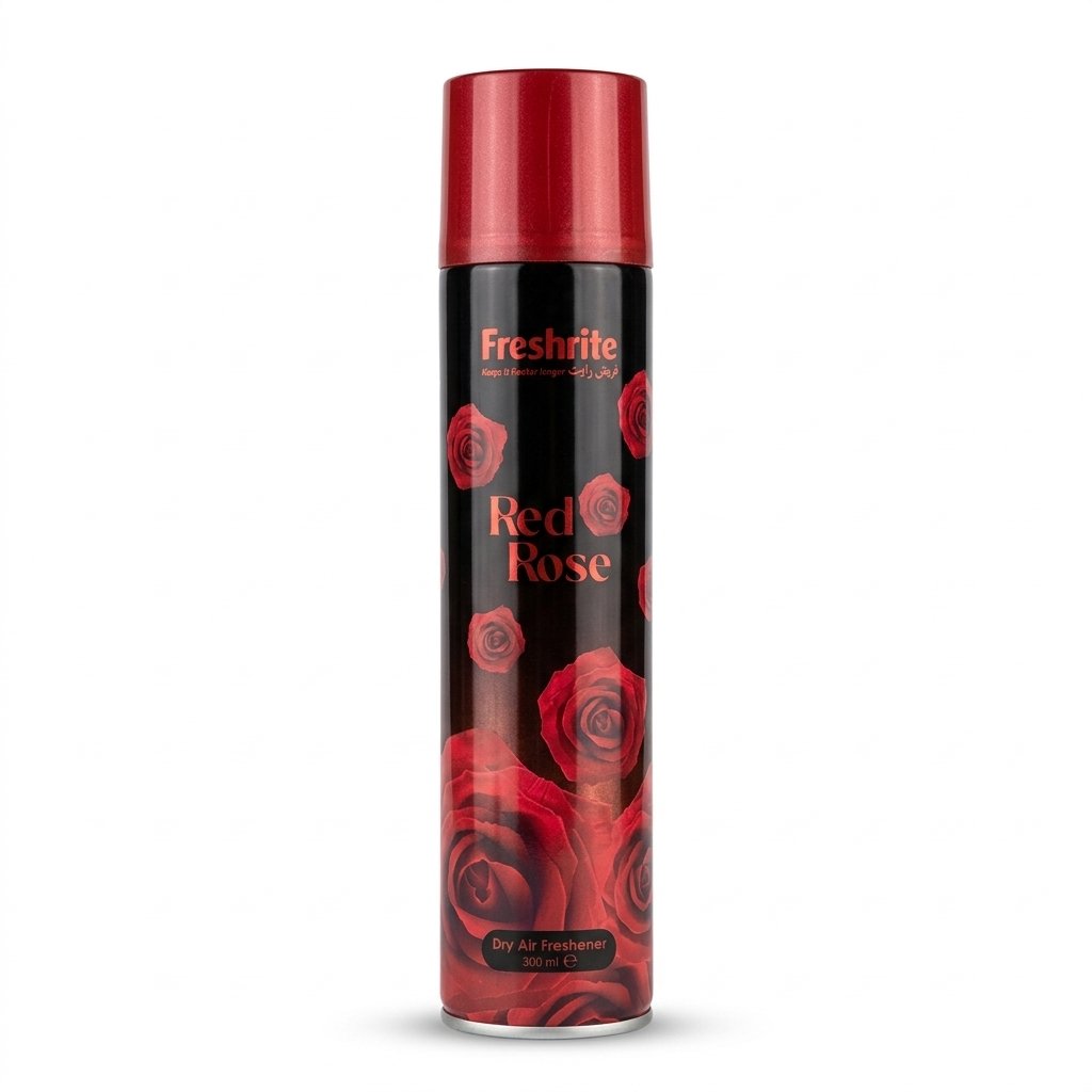 Freshrite Red Rose Dry Air Freshener Spray 300 ml Can
