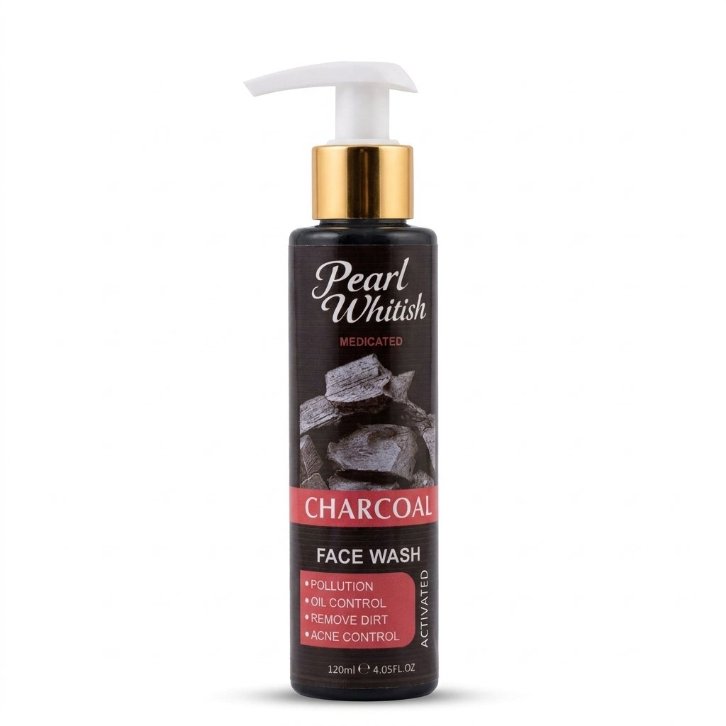 Pearl Whitish Medicated Charcoal Face Wash 120ml