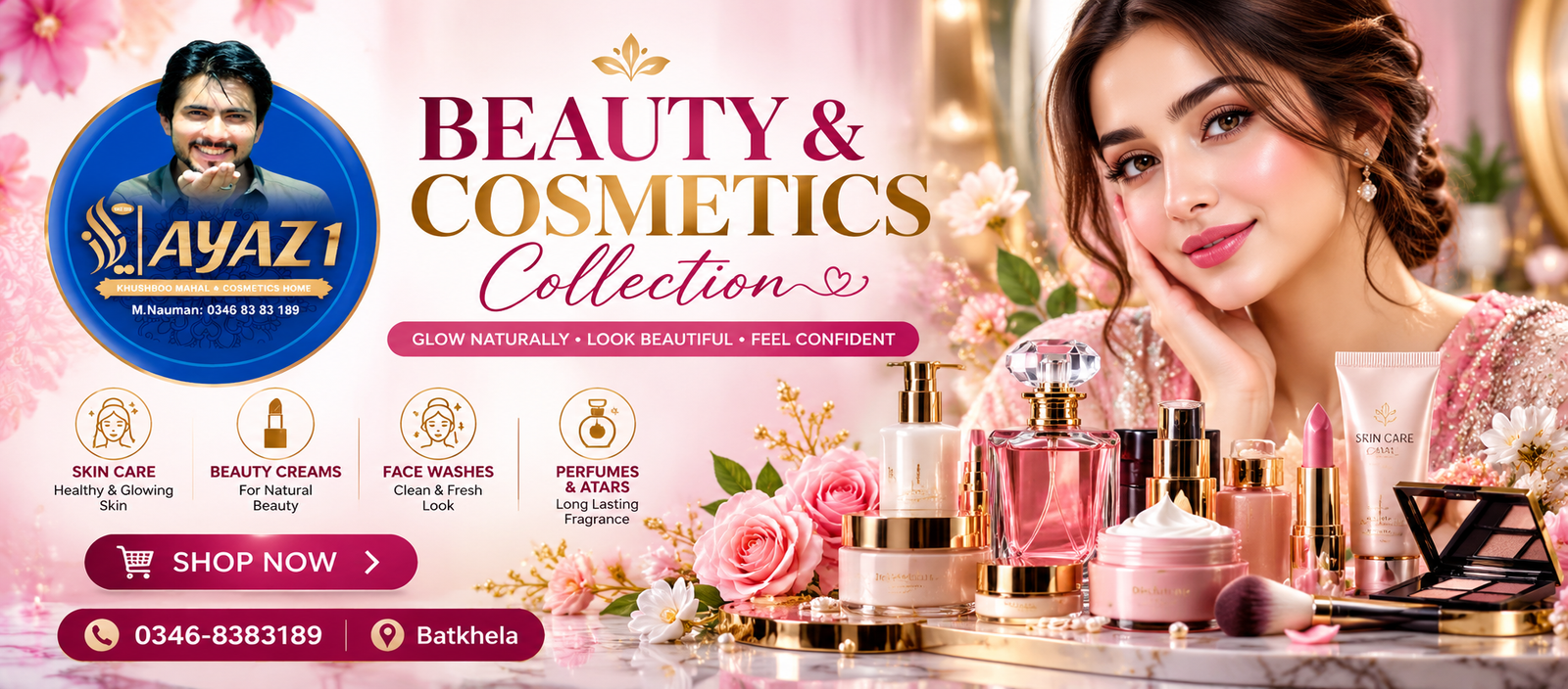 Ayaz Khushboo Mahal promotion banner 4