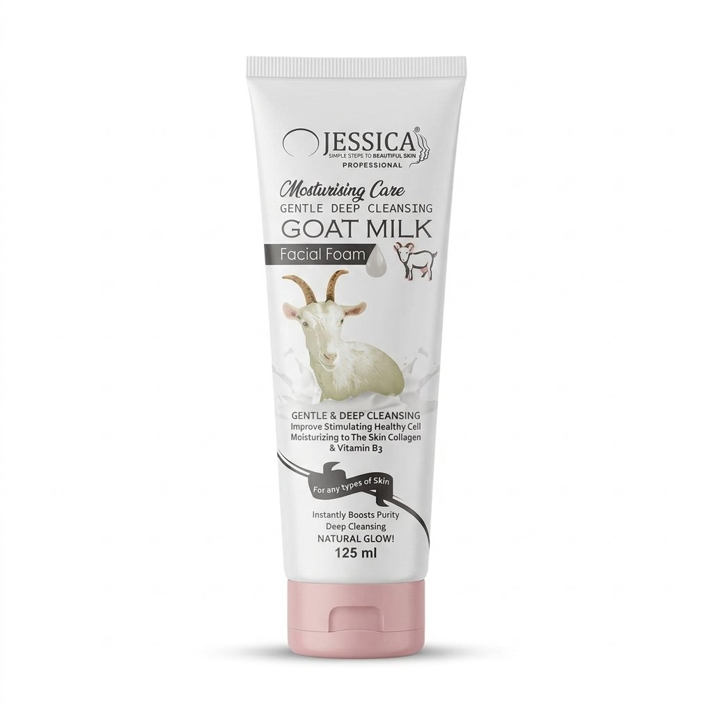 Jessica Professional Goat Milk Moisturising Care Facial Foam 125ml
