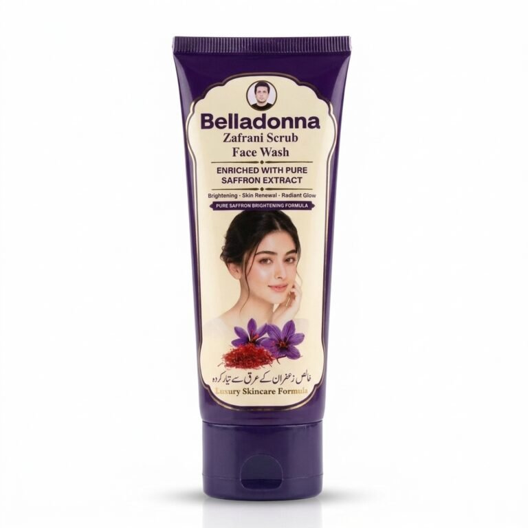 Belladonna Zafrani Scrub Face Wash Pure Saffron Extract